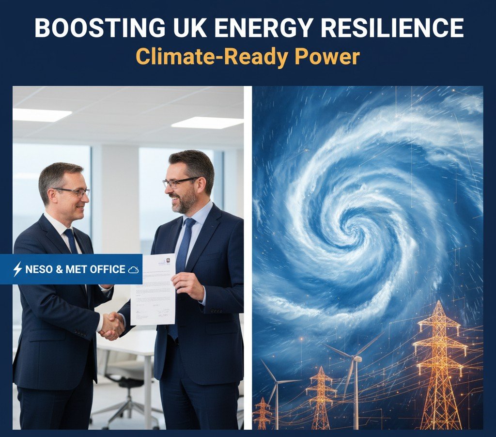 NESO and Met Office sign MoU to enhance climate resilience in UK’s energy system Met Office