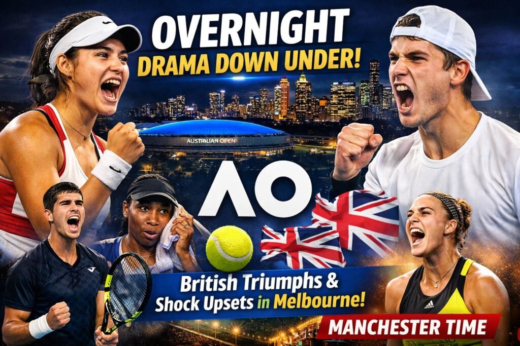 Australian Open Delivers Overnight Drama as Manchester Wakes to British Hope Australian Open