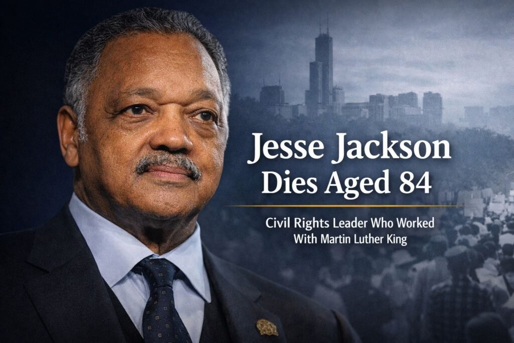 Jesse Jackson Dies Aged 84 as Civil Rights Leader’s Global Legacy Reaches Manchester Jesse Jackson