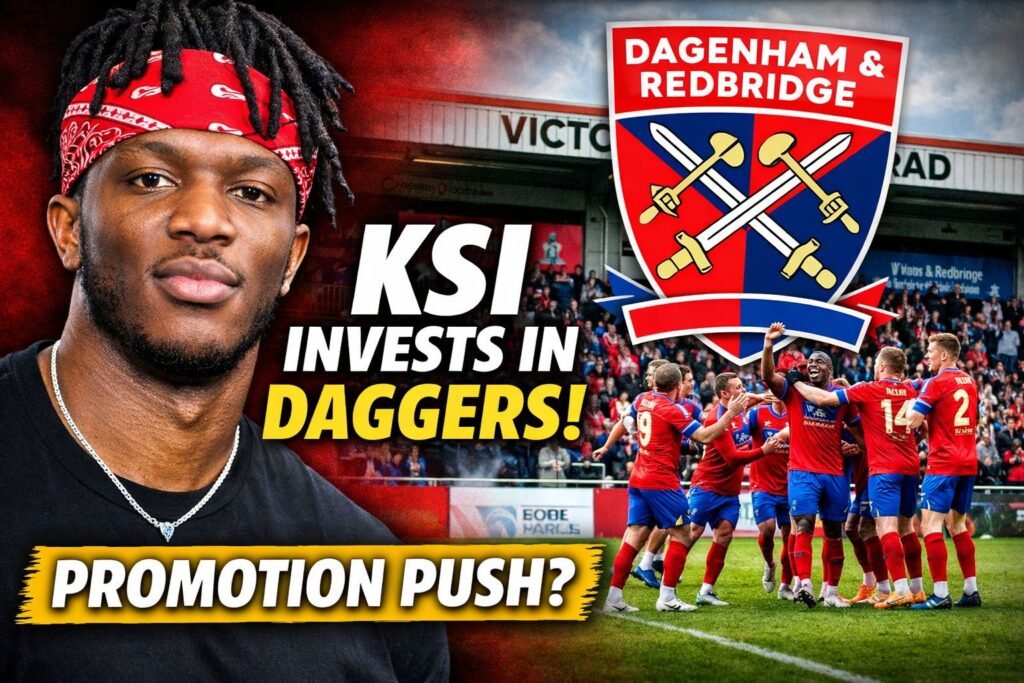 Dagenham & Redbridge: KSI Investment Sparks Promotion Push Talk in National League South Dagenham & Redbridge